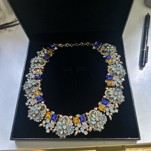 AVAANI Royal Blue & Multicoloured Necklace - Picture 1 of 2